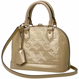 ルイ・ヴィトン Louis Vuitton アルマ BB 2WAY ショルダー ハンドバッグ モノグラムヴェルニ デュンヌ(ベージュ) M90175 レディース 中古