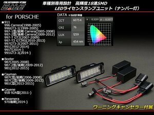 LED ライセンスランプ ナンバー灯 ポルシェ 911カレラ 996/997/991 キャンセラー付き R-113