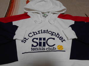 １９８０年代製 ST. CHRISTOPHER TENNIS CLUB セントクリストファー テニス クラブ VINTAGE CHRIS EVERT ビンテージ スウェット パーカー