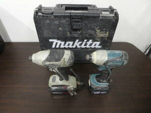 ☆MAKITA マキタ TD131D 充電式インパクト Panasonic パナソニック EZ7544 14.4V 2本セット 中古品 1円スタート ☆