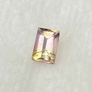 ブラジル産 バイカラートルマリン スクエア ルース 0.50ct