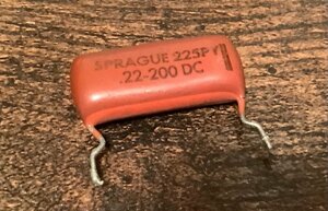 ビンテージ Sprague Orange Drop .22 200v コンデンサ (電子部品)(在庫1)