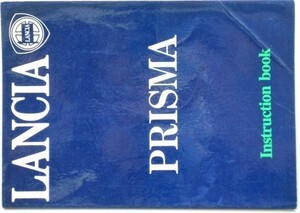 LANCIA PRISMA Instruction book 英語版