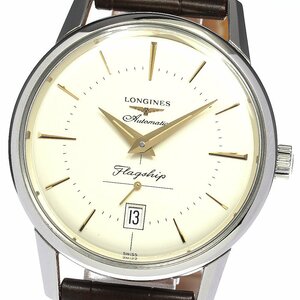 ロンジン LONGINES L4.795.4 フラッグシップ ヘリテージ デイト 自動巻き メンズ 良品 _764459【ev10】