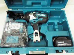 E☆makita マキタ 充電式インパクトレンチ TW1001D 工具 バッテリー BL1860B・充電器付き☆質屋・リサイクルマート宇部店☆