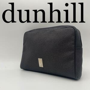 dunhill ダンヒル セカンドバッグ クラッチバッグ ブラック黒 レザー