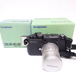 フォクトレンダー BESSA-T フィルムカメラ 75mm F2.5 レンズ Voigtlander 箱付き 動作未確認 ジャンク品 80サイズ発送 KK-2672021-300-mrrz