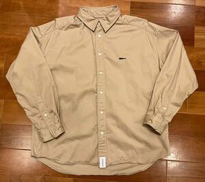 21AW DESCENDANT ディセンダント KENNEDY‘S TWILL LS SHIRT 長袖 ツイルシャツ 1 BEIGE ベージュ 