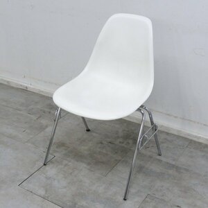 vitra ヴィトラ Eames イームズ サイドシェルチェア スイス ホワイト イームズプラスチックチェア スタッキングベース EG11721 中古