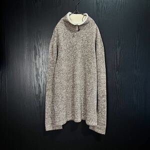 Hermes homme Cashmere Cotton 1/4 zip Sweater エルメス カシミヤ コットン ハーフジップ ニット セーター ヴィンテージ ビンテージ