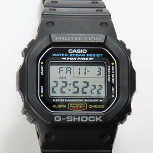 稼働品 美品 CASIO G-SHOCK カシオ ジーショック 黒 ブラック 腕時計 DW-5600E 箱 ケース