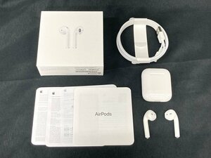 Apple アップル　AirPods エアポッズ　MV7N2J/A　モデルA2032 A2031 A1602　第2世代　箱入り　ペアリング解除済【CCAZ2045】