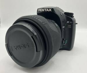 240424388004 PENTAX ペンタックス K10D SIGMA DC 18-200mm 1:3.5-6.3 一眼レフ デジタルカメラ カメラ バッテリー付 中古