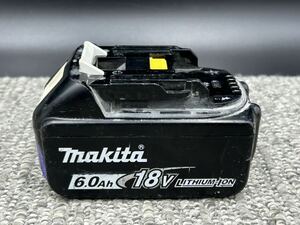 Ｃ１　【ジャンク品・バッテリーのみ】マキタ　makita　バッテリー　１８Ｖ　ＢＬ１８６０Ｂ