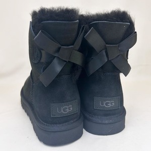 新品 UGG レディースブーツ MINI BAILEY BOW Ⅱ ブラック 24.0cm