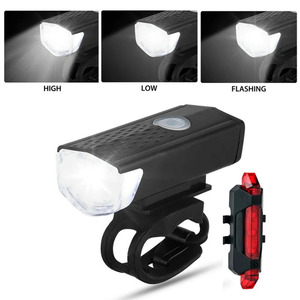 目玉 充電式LED自転車ヘッドライト フロントライト 自転車安全懐中電灯 4つの照明モード 明るい ハンドルバーにフィット