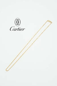 Cartier K18YG 750 カルティエ ゴールド ネックレス size 全長21cm 0415101