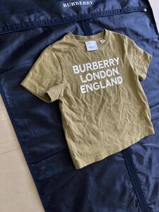 【春夏】BURBERRYLONDONENGLAND バーバリーロンドンイングランド キッズ 3Y98 半袖Tシャツ 半袖カットソー ロゴ カーキ