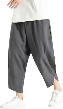 [FLYSHION] ズボン メンズ サルエルパンツ　夏服 Lサイズ