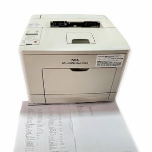 ★動作確認済 NEC MultiWriter 5300 PR-L5300/A4対応 モノクロ レーザープリンタ 印刷枚数22654枚 オフィス パソコン 管理G728