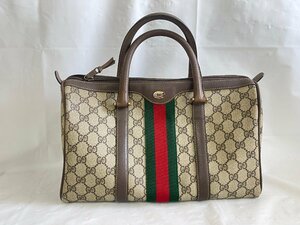 ST0604-50I　ゆうパック着払い　GUCCI　GG柄　シェリーライン　ミニボストンバッグ　69.02.007　グッチ　手持ち鞄