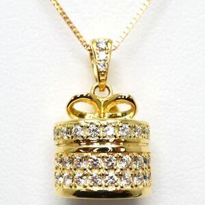 美品!!ギミック有り!!ソーティング付き!!＊K18天然ピンクサファイア/天然ダイヤモンドペンダント＊m 9.2g sapphire diamond jewelry EG1/EG
