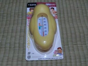 未使用品　SATO　ひよこ　沐浴用湯温計　No.1618-00