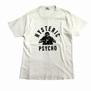 ヒステリックグラマー HYSTERIC GLAMOUR ロゴ プリント Tシャツ HG ROCKERS カットソー 21SS 02211CT25 L オフホワイト 白系 黒 メンズ