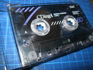 使用済み 中古　 カセットテープ　TDK　CDing1　Type1 ノーマル　60分 1本 爪あり　No.717