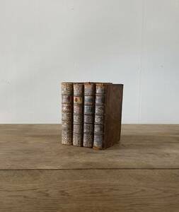 フランス アンティーク antiques book 4冊セット 本 古書 聖書 店舗什器 テーブル チェア