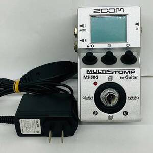 【IK-28192】 ZOOM マルチエフェクター MS-50G マルチストンプ 別売り電源コード付き 通電のみ確認 ズーム 楽器 音響