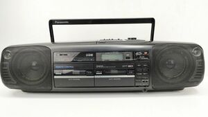 14 パナソニック RX DT80 ラジカセ FM AM ポータブル バブル ステレオ 通電確認済 Panasonic◆CD ラジオ カセット デッキ オーディオ 機器