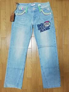 ブルームーンブルーBLUE MOON BLUE デニムパンツ　レインボーBridgeパンツ・サイズ27☆新品☆レディ－スファッション女性用☆ジーンズ 