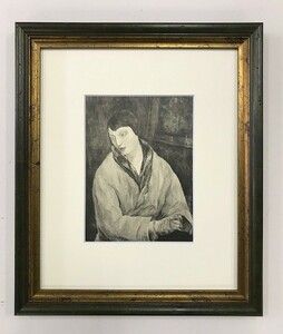 【特価】　≪　　 リュック=アルベール・モロー　　≫　　コロタイプ版画　 　PORTRAIT　　1924年 　　LUC-ALBERT　 MOREAU