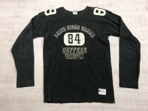 チャンピオン Champion 復刻ランタグ カレッジ アメカジ フットボールT ロンT 長袖Tシャツ カットソー メンズ M グレー