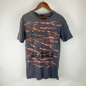 55DSL 55ディーエスエル メンズ メンズTシャツ Uネック 半袖Tシャツ 文字Tシャツ ゼブラ柄 ディーゼル コットン100% カジュアルmシンプル