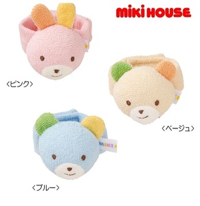 即決です!【ミキハウス】新品未使用 mikihouse どうぶつラトル ベビー 赤ちゃん おもちゃ 日本製 ギフト お祝い プレゼント カラー：ピンク