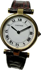 1円〜 Y 18YG金無垢 Cartier カルティエ ヴァンドーム 重量18.8g イエローゴールド レディース クォーツ アンティーク 時計 622527903