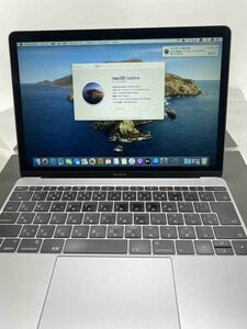 中古 Apple MacBook Retina 12inch 2017 スペースグレイ m3 8GB 256GB Catalina