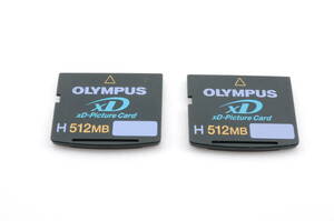 PP029 フォーマット済 XDカード 2点まとめ セット H512MB オリンパス Olympus XD Picture Card メモリーカード クリックポスト