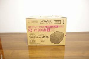 新品未開封品 RZ-V100GM 炊飯器 圧力＆スチーム ふっくら御膳 フロストブラック［5.5合 /圧力IH］ 箱ダメージ