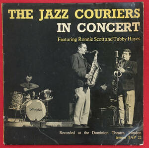 極美盤! UK Original 初回 TEMPO TAP 22 The Jazz Couriers in Concert / Ronnie Scott、Tubby Hayes MAT: 1B/1B