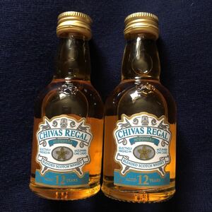 レア非売品 CHIVAS REGAL シーバスリーガル 水楢 MIZUNARA ミズナラ 12年 ミニチュアボトル 50ml 2本セット