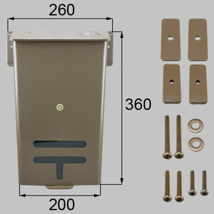 LIXIL・トステム レターボックス 玄関ドア部品 [L1X47]　kenz
