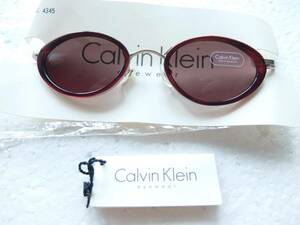 新品 Calvin Klein カルバンクライン サングラス オーバル型 UVカット 日本製 即決あり!