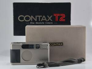 [美品☆微振動無し！] CONTAX (コンタックス) T2 / Carl Zeiss Sonnar T* 38mm F2.8 元箱付 (52719)