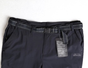 新品　英国Slazenger夏用高通気トレッキングパンツ（ベルト付）XL（34）藍色