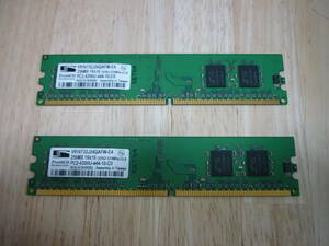 ProMOS　DDR2　PS2-4200U-444-10-C0　256MB　２枚