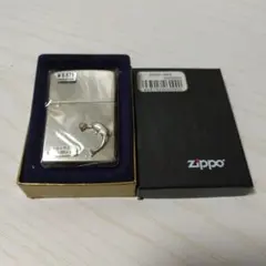 未使用　ZIPPOジッポー　天然ダイヤ入り　925 SILVERメタル