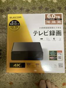 ELECOM　HDD　6TB　新品　ELD-HTV060UBK　テレビ録画　4k対応